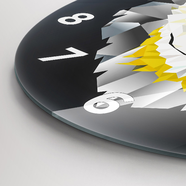 Orologio rotondo Testa di lupo