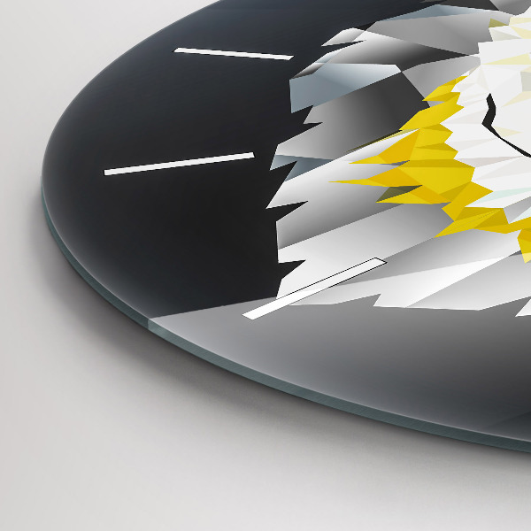 Orologio rotondo Testa di lupo