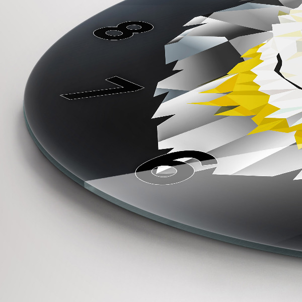 Orologio rotondo Testa di lupo