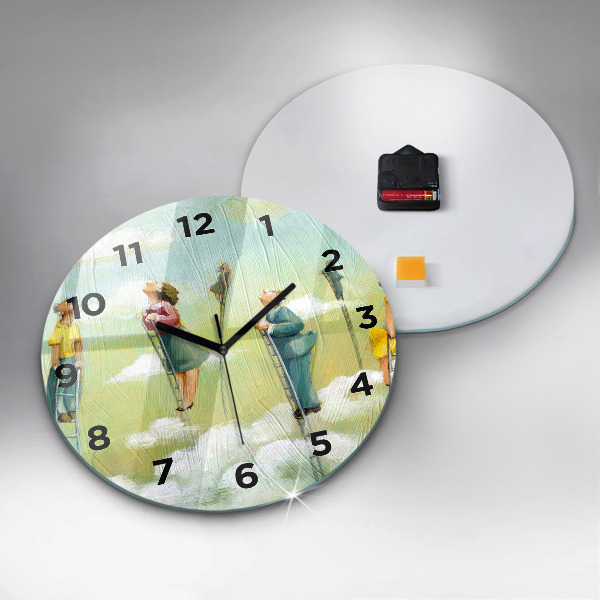 Orologio rotondo Persone sulle scale