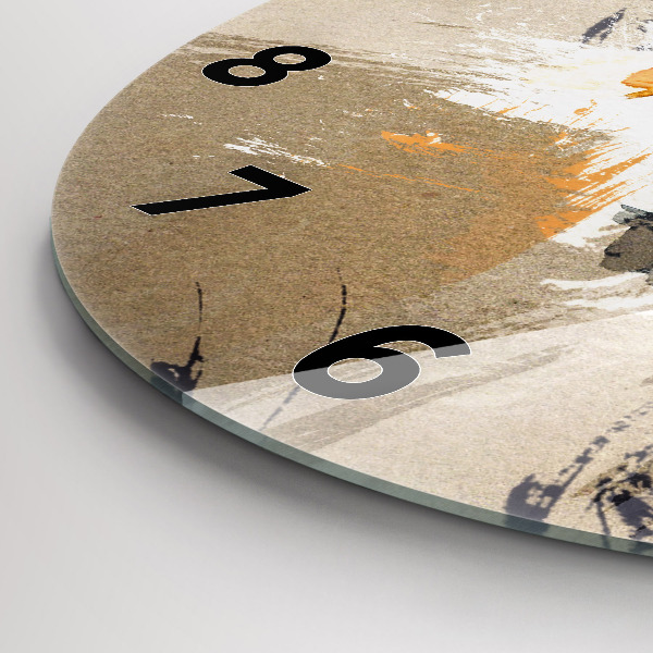 Orologio rotondo Ritratto di donna astratto