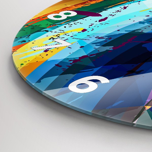 Orologio rotondo Sfondo astratto