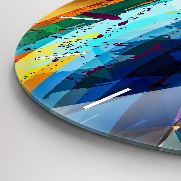 Orologio rotondo Sfondo astratto