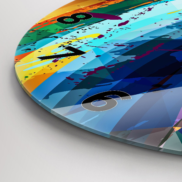 Orologio rotondo Sfondo astratto