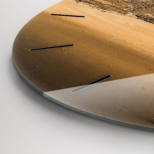 Orologio rotondo Piramidi e tramonto