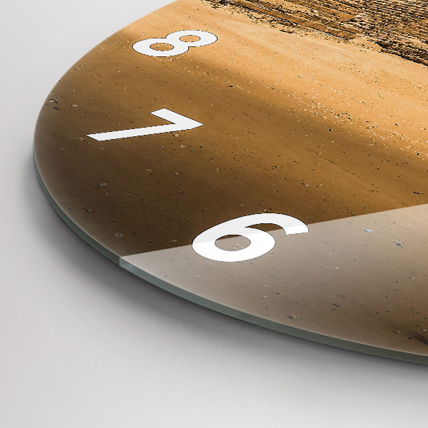 Orologio rotondo Piramidi e tramonto