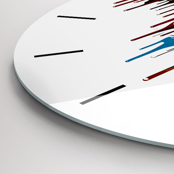 Orologio rotondo Zebra colorata