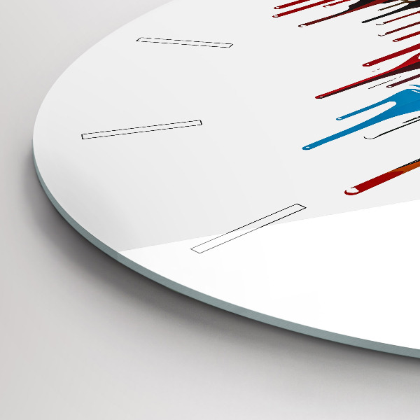 Orologio rotondo Zebra colorata