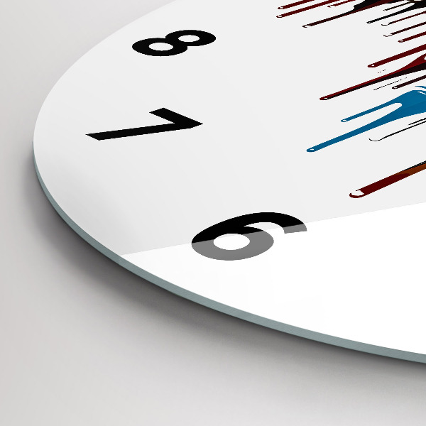 Orologio rotondo Zebra colorata