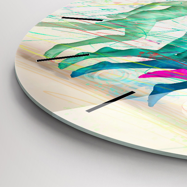 Orologio rotondo Persone colorate