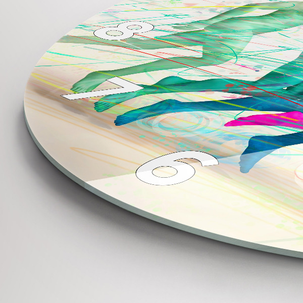 Orologio rotondo Persone colorate