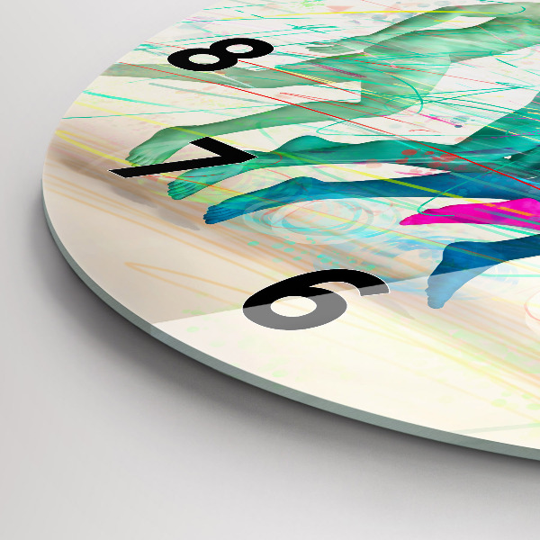 Orologio rotondo Persone colorate