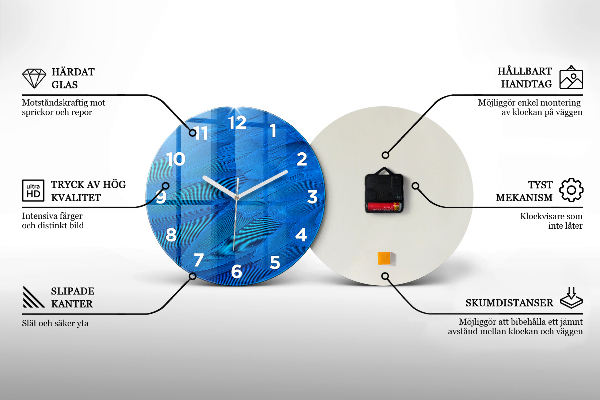 Orologio rotondo Villaggio di pescatori