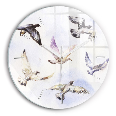 Orologio rotondo Uccelli volanti