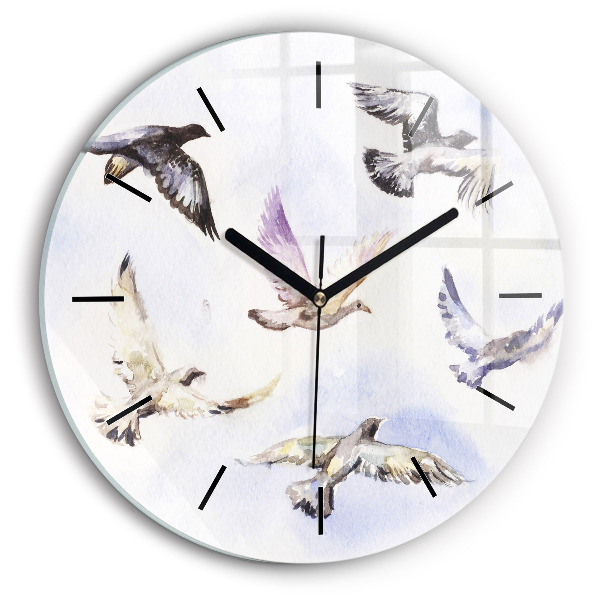 Orologio rotondo Uccelli volanti
