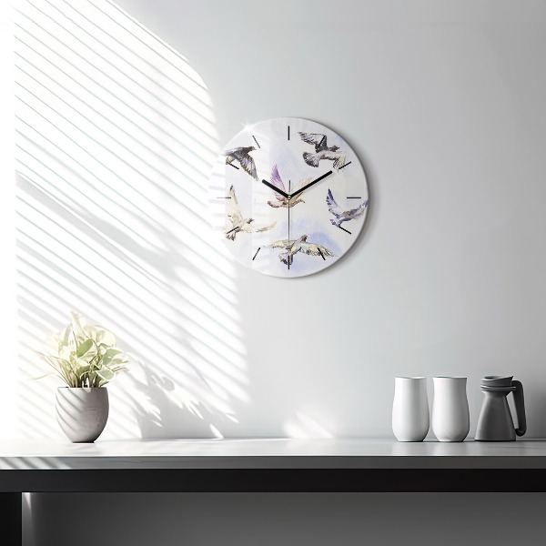 Orologio rotondo Uccelli volanti
