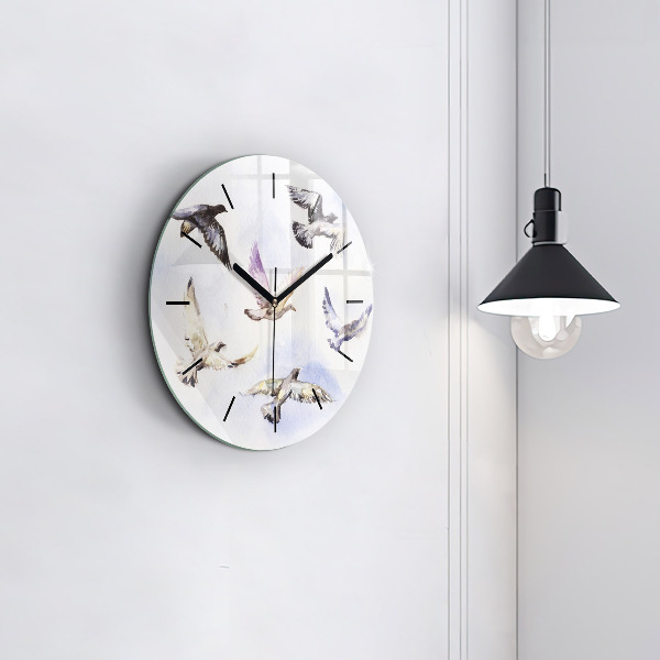 Orologio rotondo Uccelli volanti