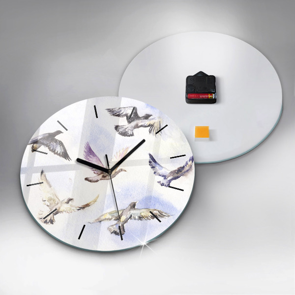 Orologio rotondo Uccelli volanti