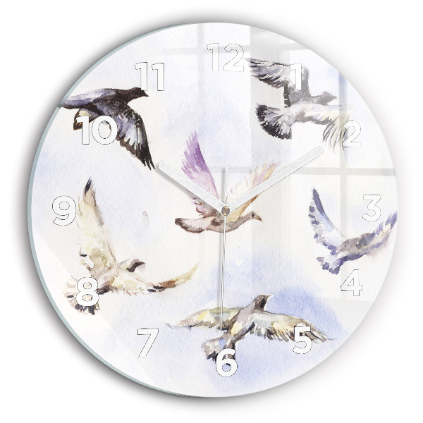 Orologio rotondo Uccelli volanti