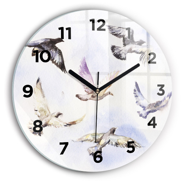 Orologio rotondo Uccelli volanti