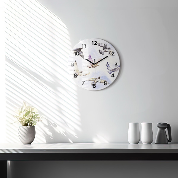 Orologio rotondo Uccelli volanti