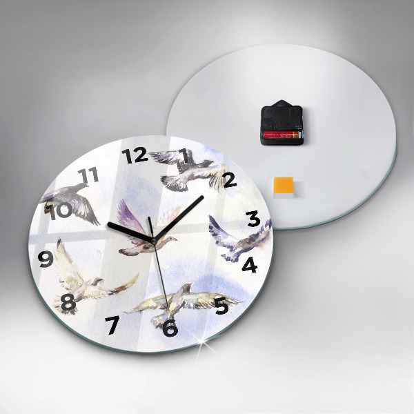 Orologio rotondo Uccelli volanti
