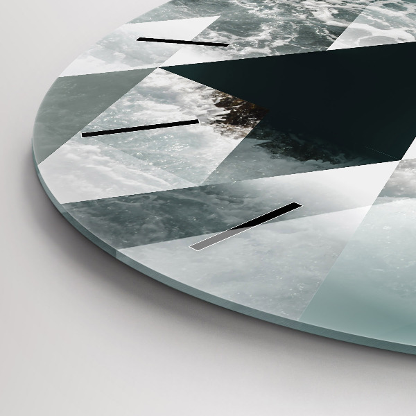 Orologio rotondo Onde astratte del mare