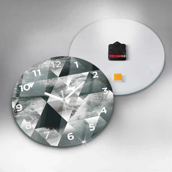 Orologio rotondo Onde astratte del mare