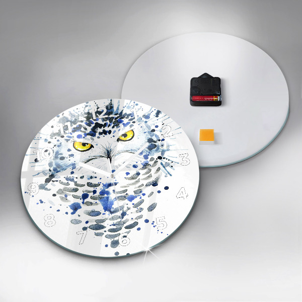 Orologio rotondo Sguardo gufo