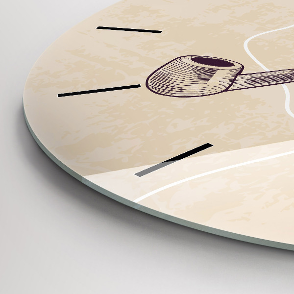 Orologio rotondo Uomo con la pipa