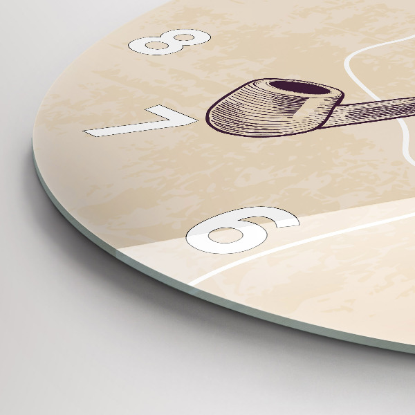 Orologio rotondo Uomo con la pipa