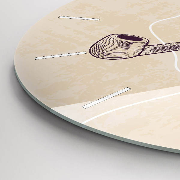 Orologio rotondo Uomo con la pipa