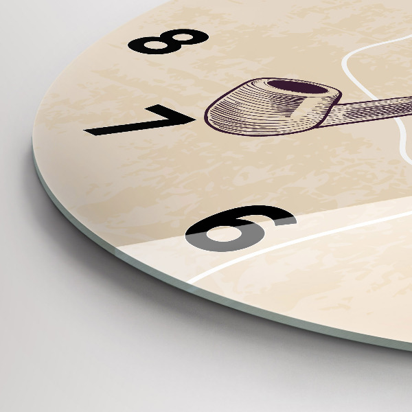 Orologio rotondo Uomo con la pipa