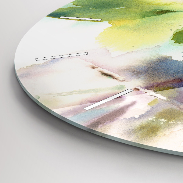 Orologio rotondo Rose in un vaso acquerello