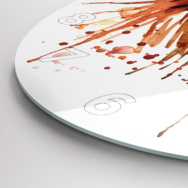 Orologio rotondo Gallo colorato