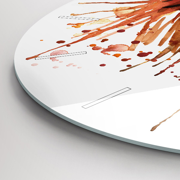 Orologio rotondo Gallo colorato