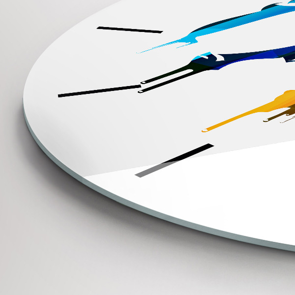 Orologio rotondo Elefante dipinto colorato