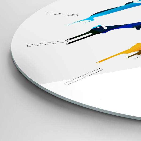 Orologio rotondo Elefante dipinto colorato