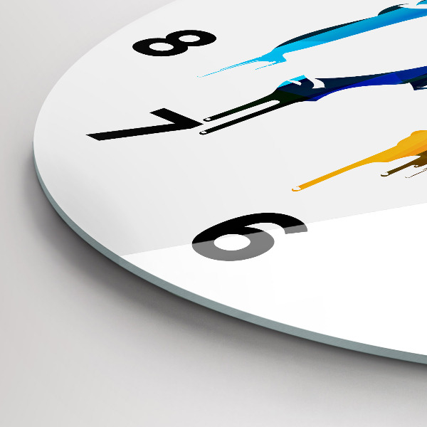 Orologio rotondo Elefante dipinto colorato