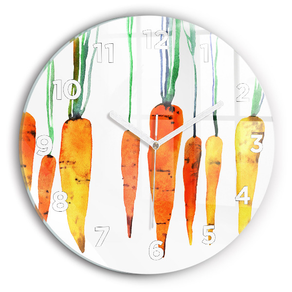 Orologio rotondo Illustrazione di carota