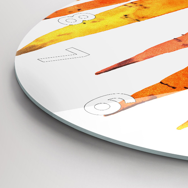 Orologio rotondo Illustrazione di carota