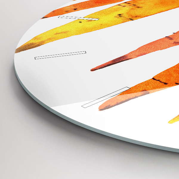 Orologio rotondo Illustrazione di carota