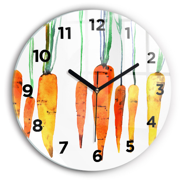 Orologio rotondo Illustrazione di carota