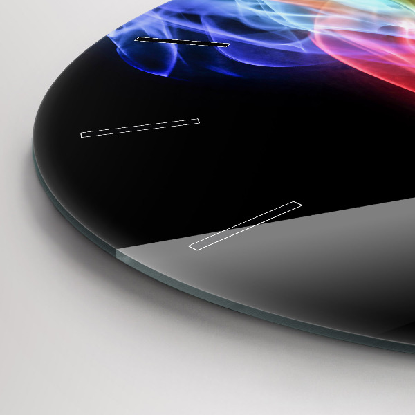 Orologio rotondo Linee astratte colorate