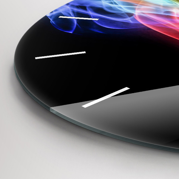 Orologio rotondo Linee astratte colorate