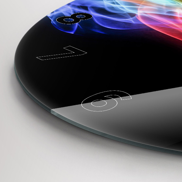 Orologio rotondo Linee astratte colorate