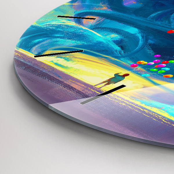 Orologio rotondo Bambino e palloncini