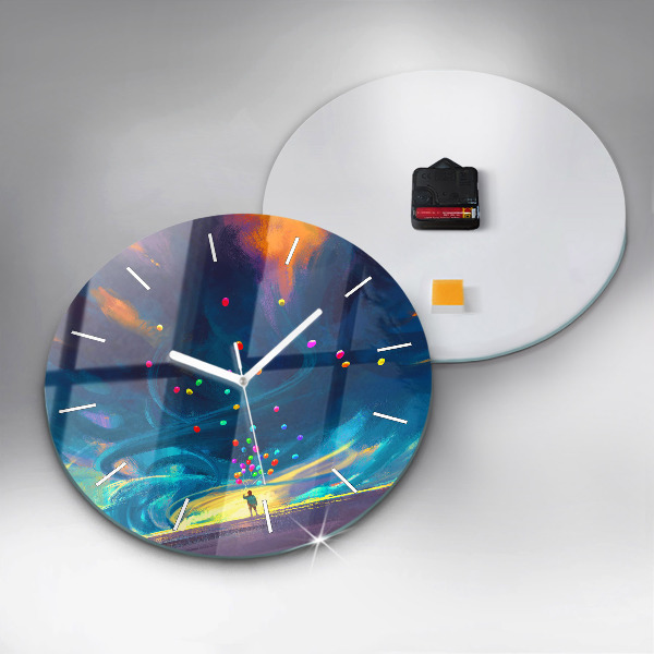 Orologio rotondo Bambino e palloncini