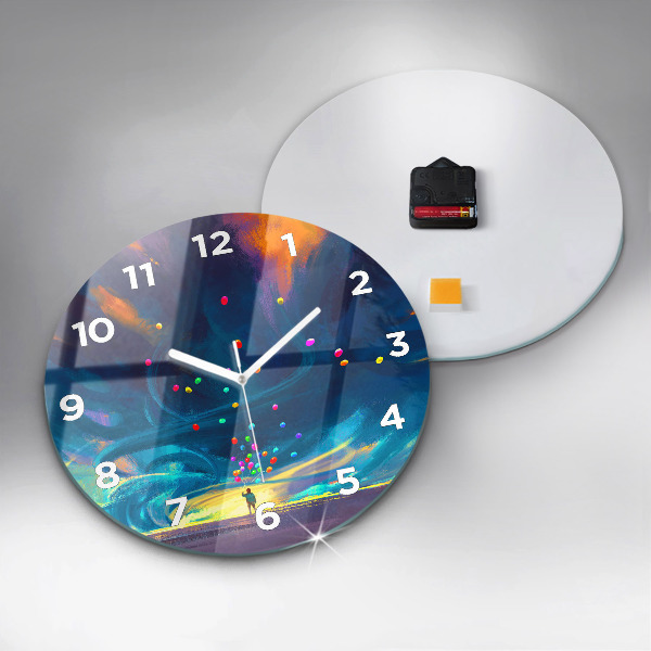 Orologio rotondo Bambino e palloncini