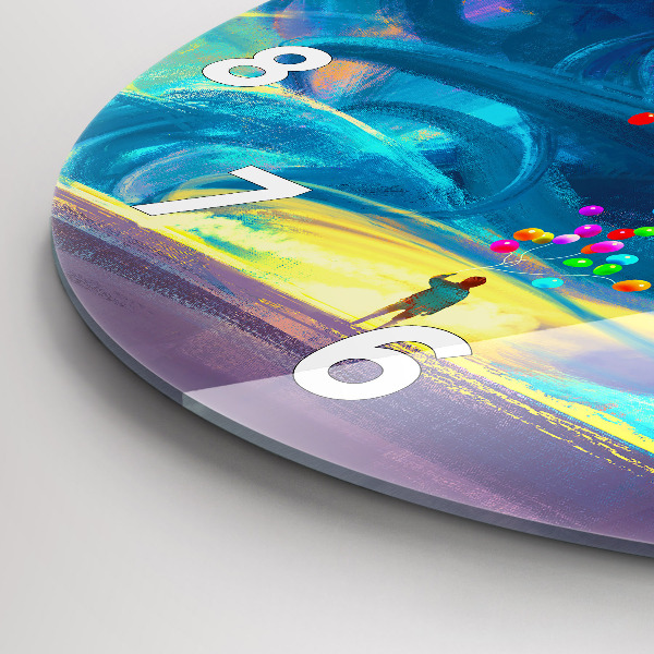 Orologio rotondo Bambino e palloncini